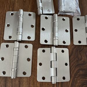 Mixed Lot of 13 Door Hinges Satin Nickel Everbilt, Onward